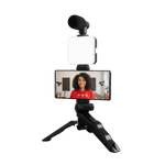 CreatorSet 3-in-1™ – Trípode + Micrófono + Luz LED